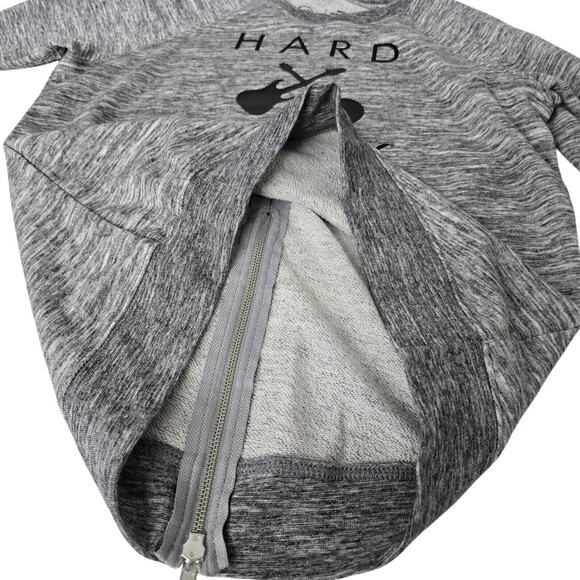 Hard Rock Cafe Orlando MCMLXXI Zipper Back Sweatshirt Sweater S Heather Gray - Picture 10 of 11